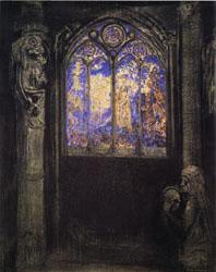 Odilon Redon Stained-Glass Window oil painting image